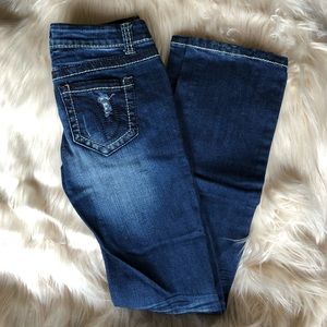 A’gaci Blue Jean Distressed Pants